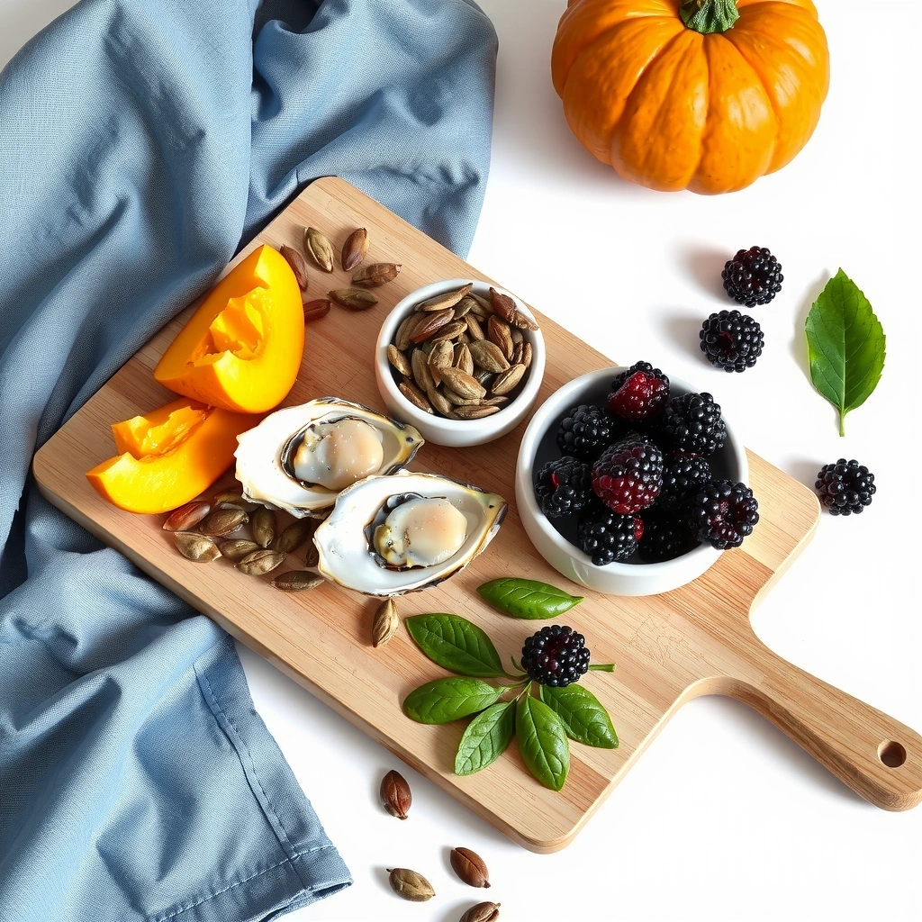 Alimentos ricos em zinco e antioxidantes