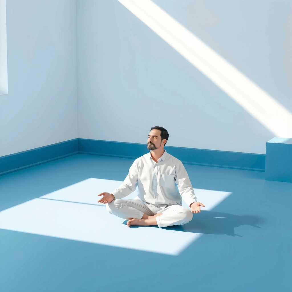 Sessão de meditação e relaxamento